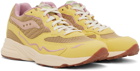 Saucony Yellow & Tan 3D Grid Hurricane Sneakers