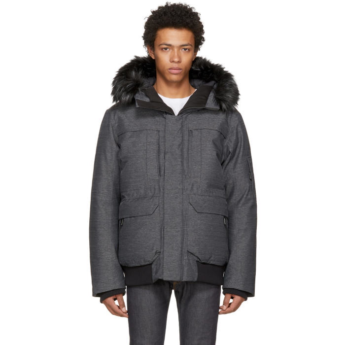 Photo: The North Face Grey Down Cryos GTX Expedition Bomber Jacket