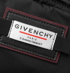 Givenchy - Downtown Leather-Trimmed Canvas Messenger Bag - Black