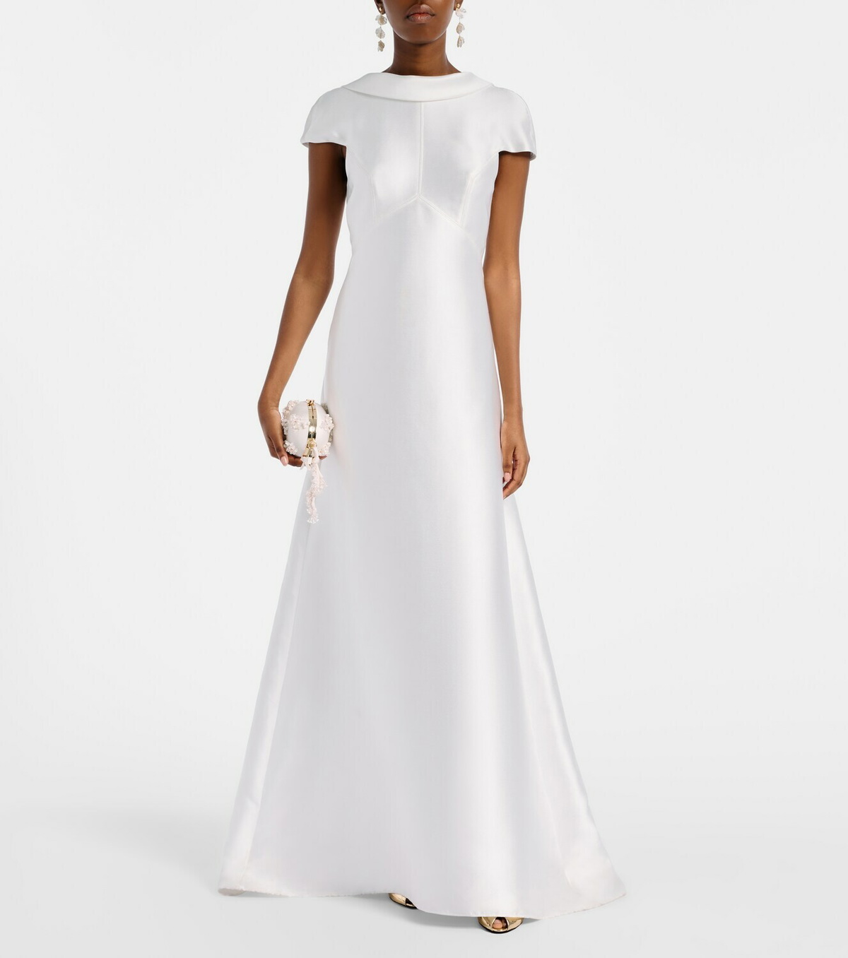 Self-Portrait Bridal taffeta gown