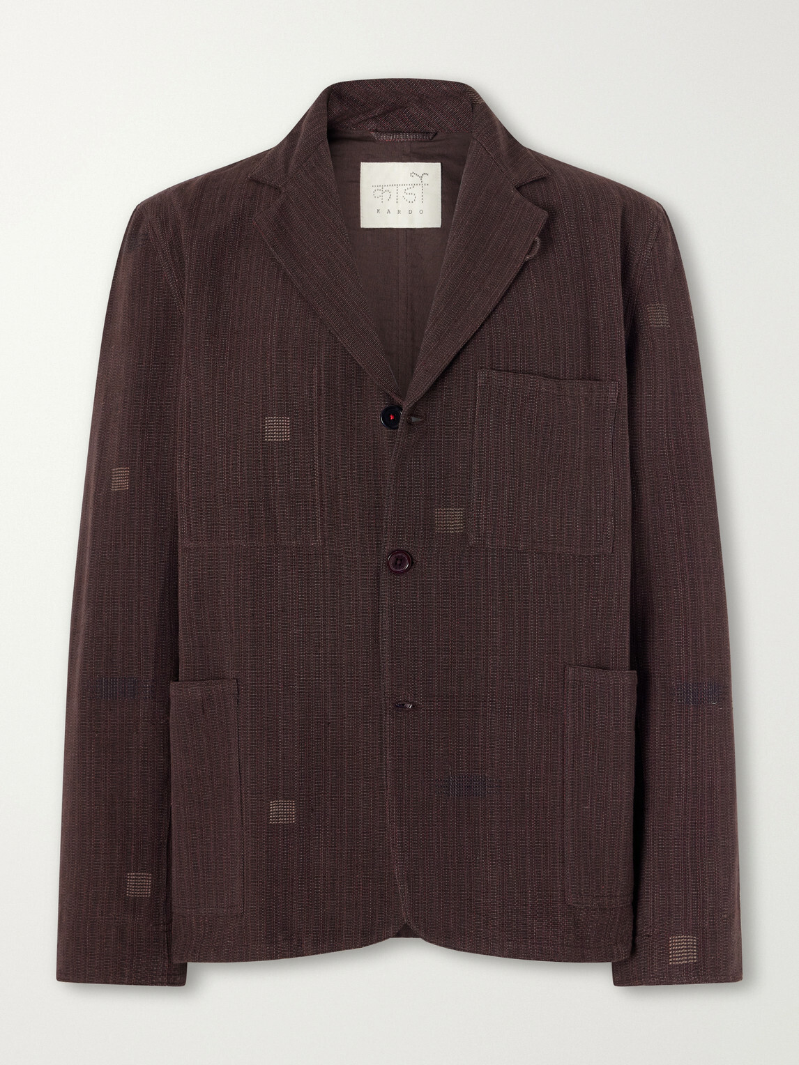 Kardo - Somesh Cotton Suit Jacket - Brown