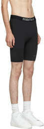 Essentials Black Athletic Biker Shorts