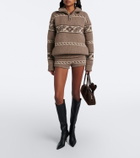 Magda Butrym Knitted jacquard wool shorts