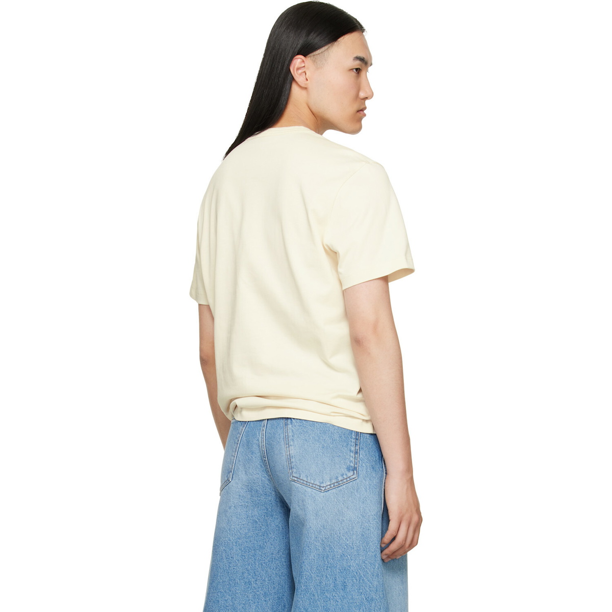 Moncler Beige Cotton Jersey Monogram T-shirt