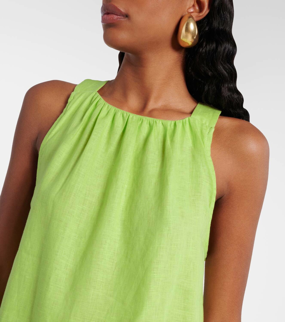 Asceno Adana linen minidress