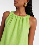 Asceno Adana linen minidress