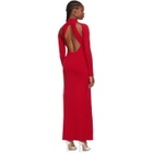 Victor Glemaud Red Cut-Out Dress