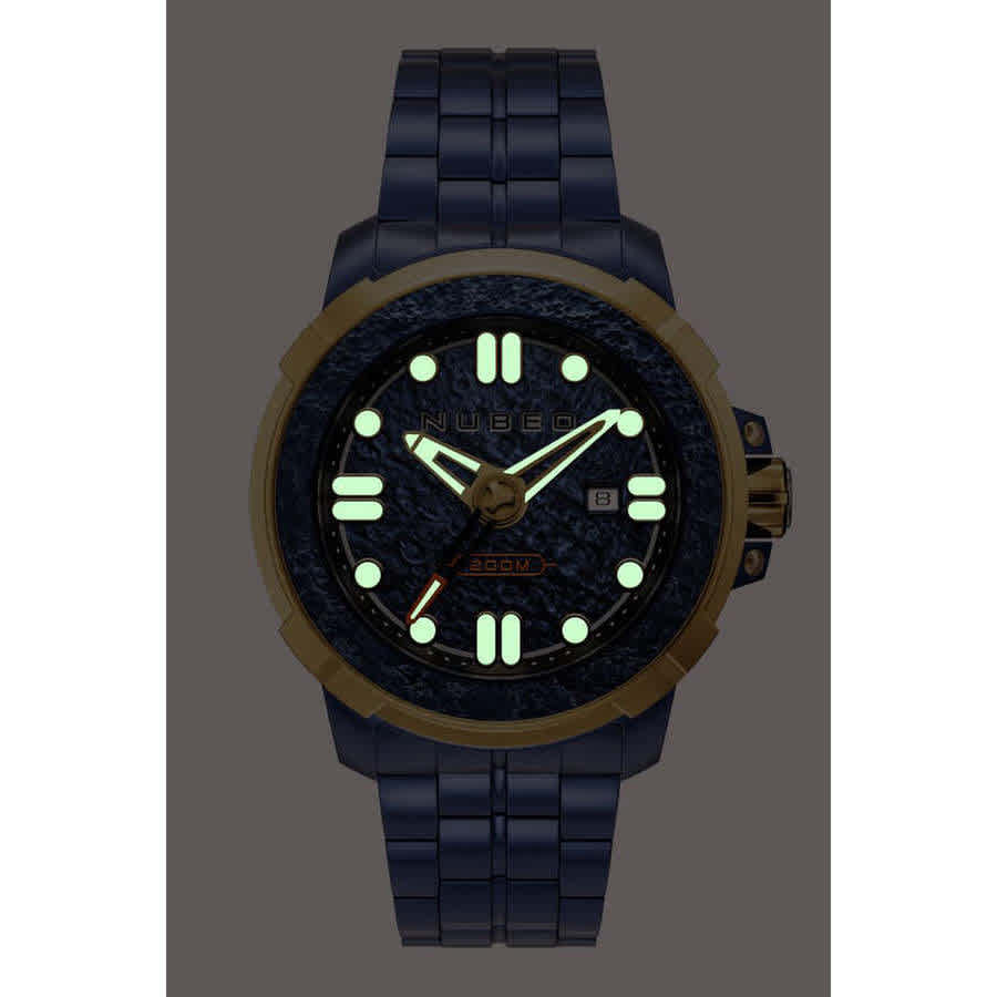 Nubeo Apollo Blue Dial Mens Watch NB-6072-33
