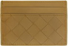 Bottega Veneta Khaki Intrecciato Card Holder