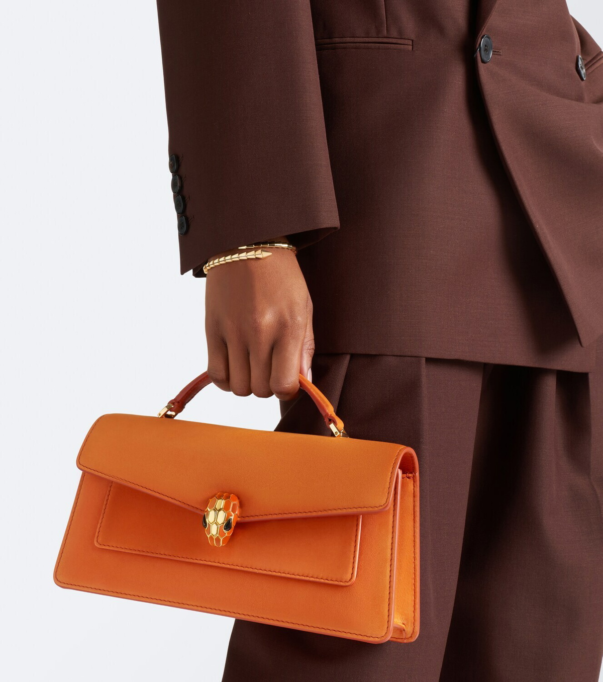 Bvlgari Serpenti Forever Small leather top-handle bag