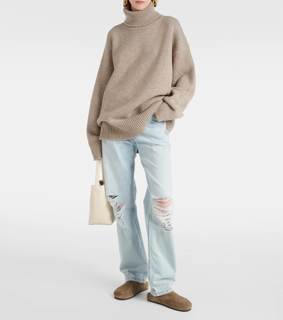 【THE ROW】ヒューゴ・ミュールズ The Row Hugo suede mules The Row