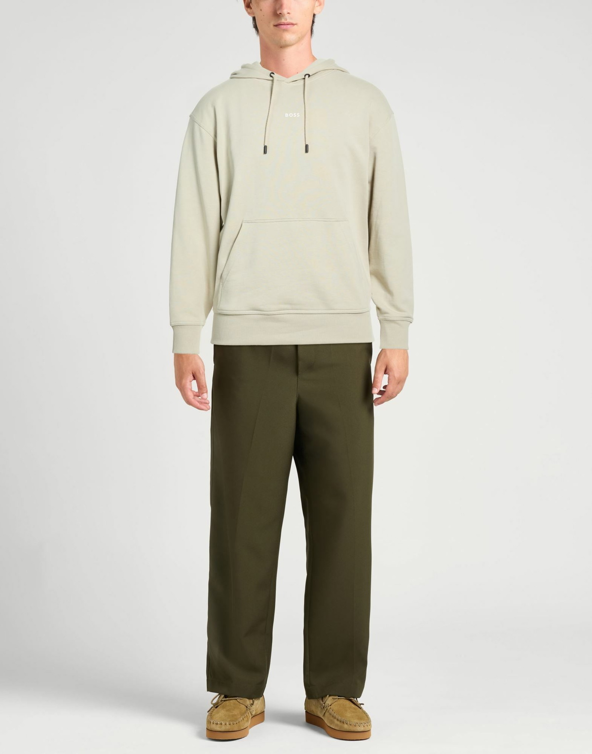 Boss Mens Sweatshirt in Beige