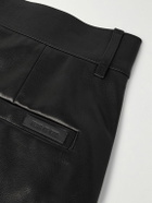 Fear of God - Straight-Leg Full-Grain Leather Trousers - Black