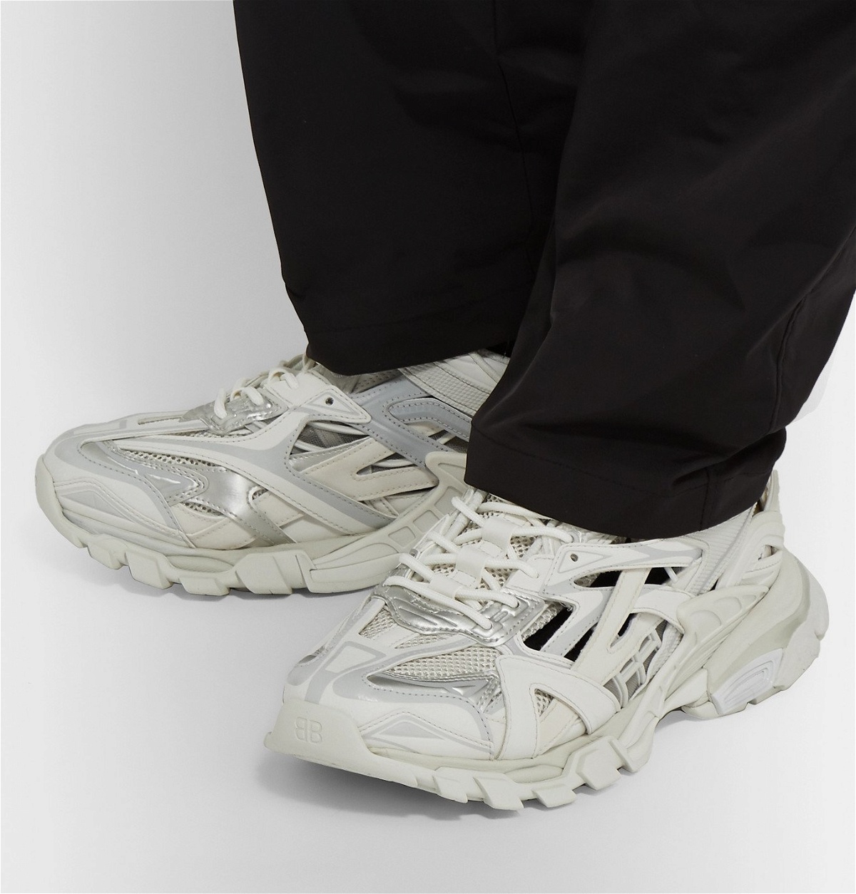 Balenciaga Track2 Open Sneakers  White for Men