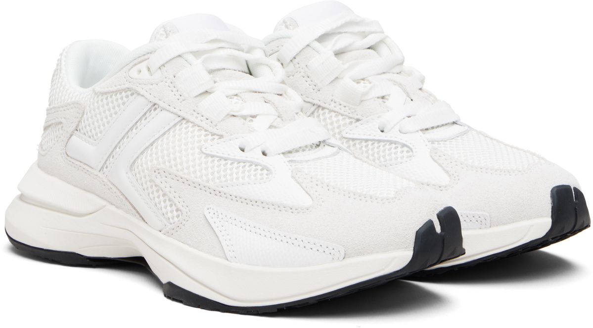 Lanvin White & Off-White JLA Mesh Sneakers Lanvin