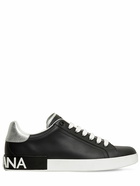 DOLCE & GABBANA - Portofino Leather Sneakers