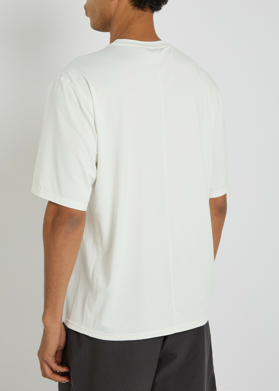 Hiking Patrol Panelled Stretch-jersey T-shirt White