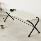 Snow Peak Folding Bench in Ivory