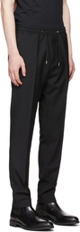 Paul Smith Black Wool Drawstring Trousers