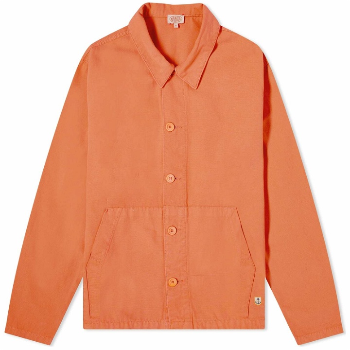 Photo: Armor-Lux Men's Fisherman Chore Jacket in Coral