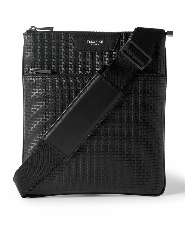 Photo: Serapian - Leather-Trimmed Stepan Coated-Canvas Messenger Bag