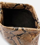 Nili Lotan Jerry Small snake-print leather clutch