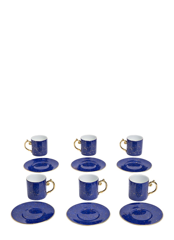 Photo: L'Objet Set-of-Six Lapis Espresso Cup and Saucers