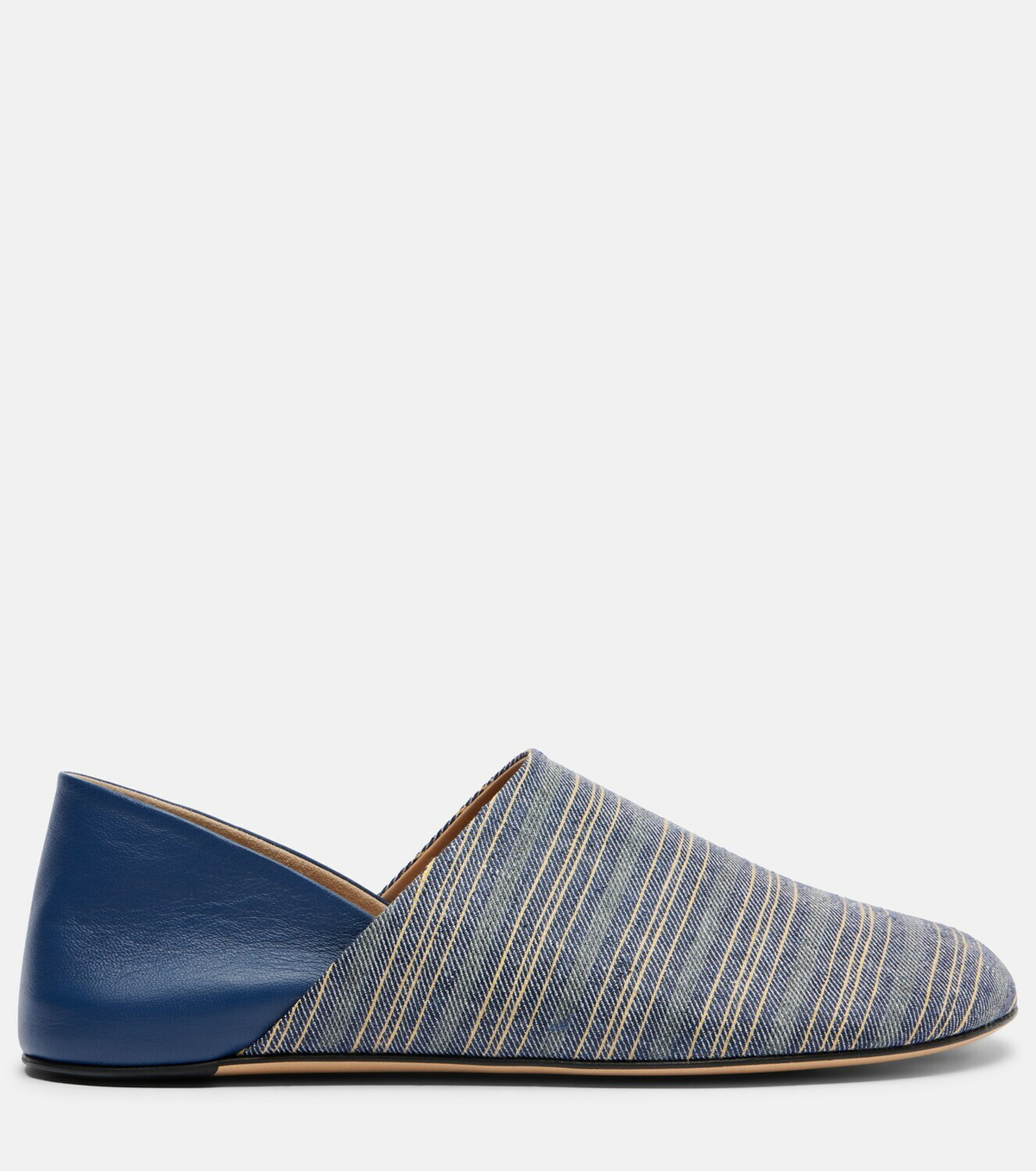 JW Anderson Leather-trimmed slip-on shoes