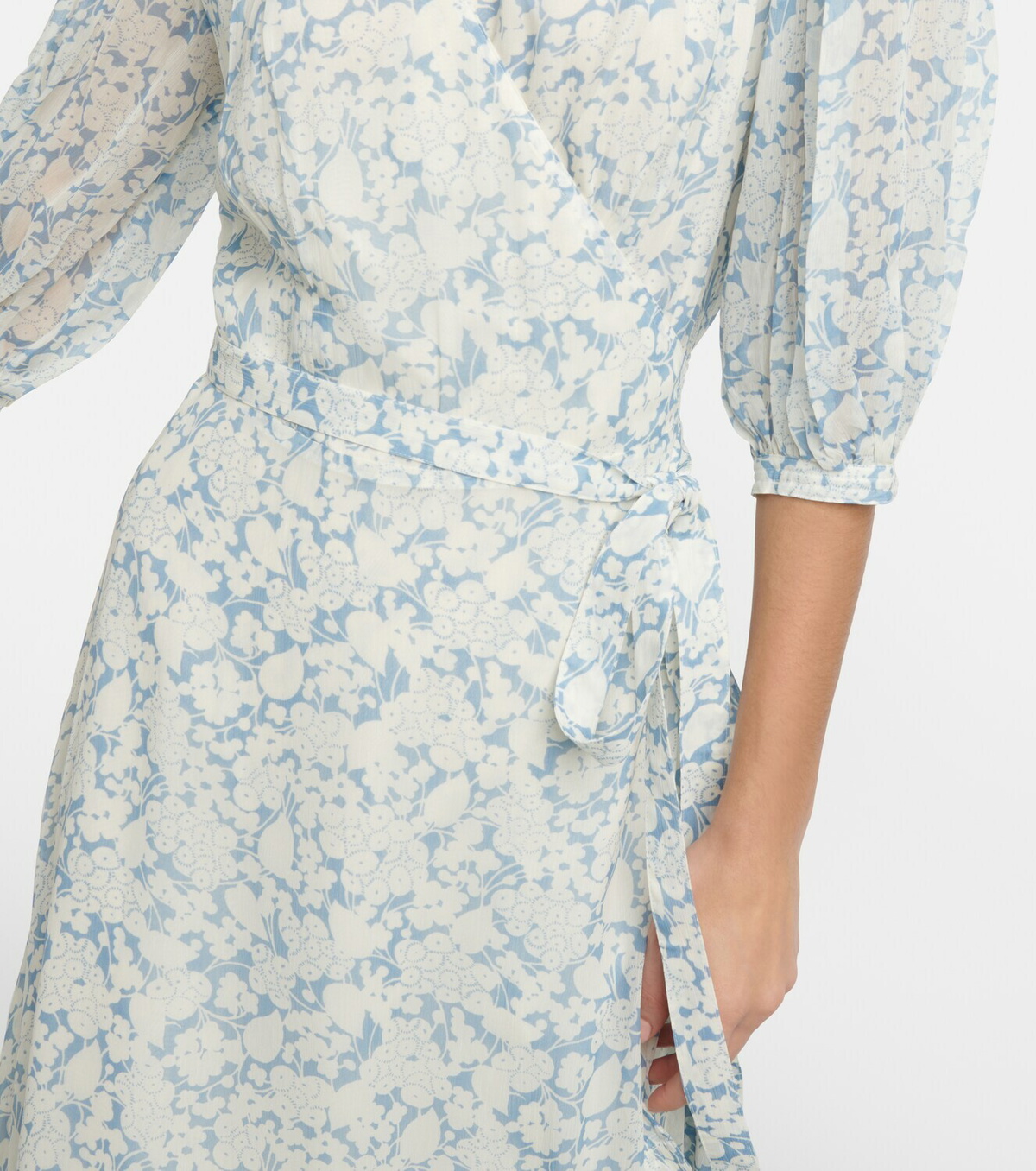 【POLO RALPH LAUREN】FLORAL ETTE WRAPシュミーズドレス Floral Faux-Wrap Jersey Tee Dress