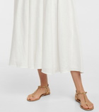 Zimmermann - Tropicana asymmetric linen midi dress