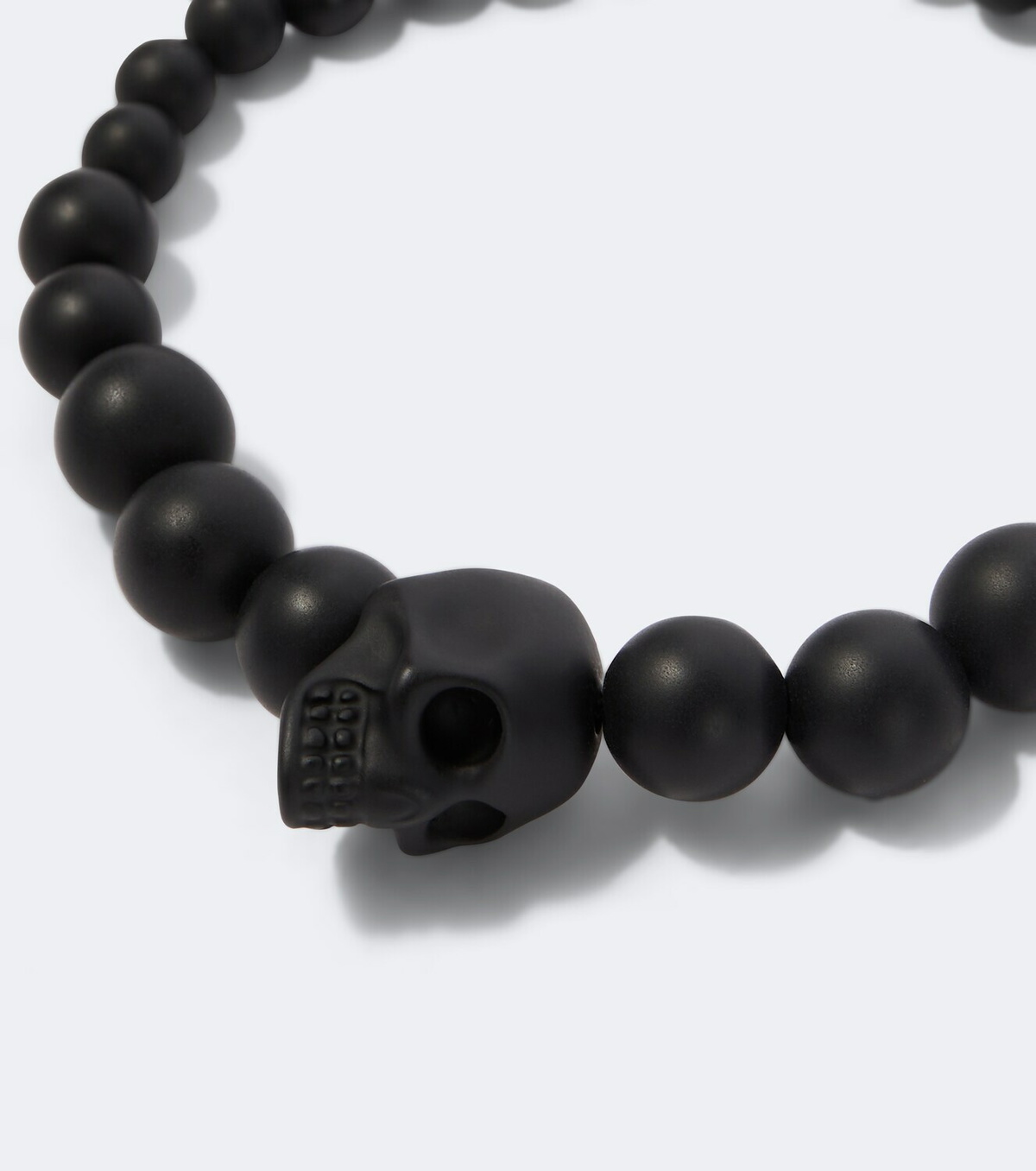 McQueen Beaded skull bracelet
