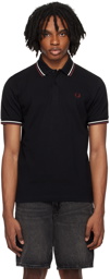 Fred Perry Black M12 Polo