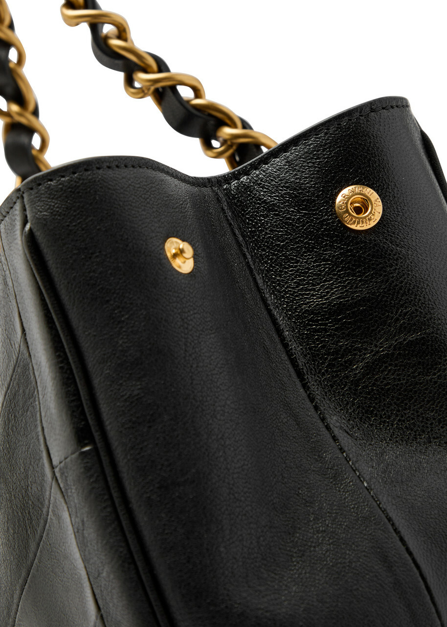 Valentino Garavani Small Panelled Leather Tote bag - Black - One Size