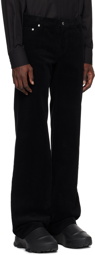 We11done Black Low-Rise Trousers