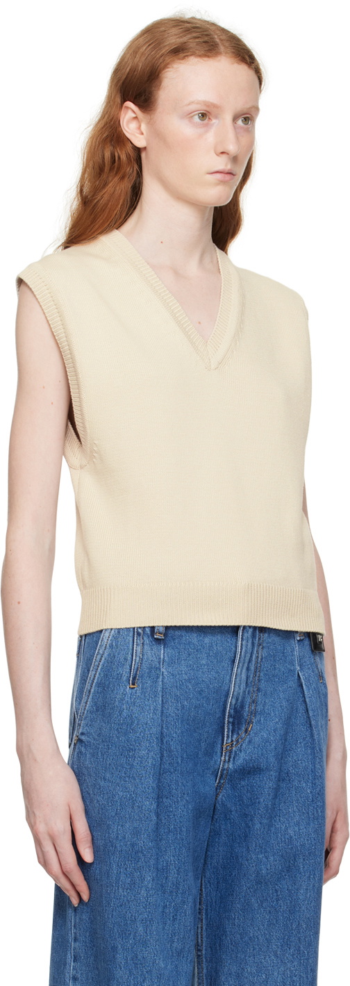 Wooyoungmi Beige Cropped Vest