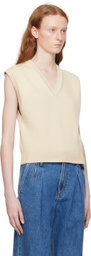 Wooyoungmi Beige Cropped Vest