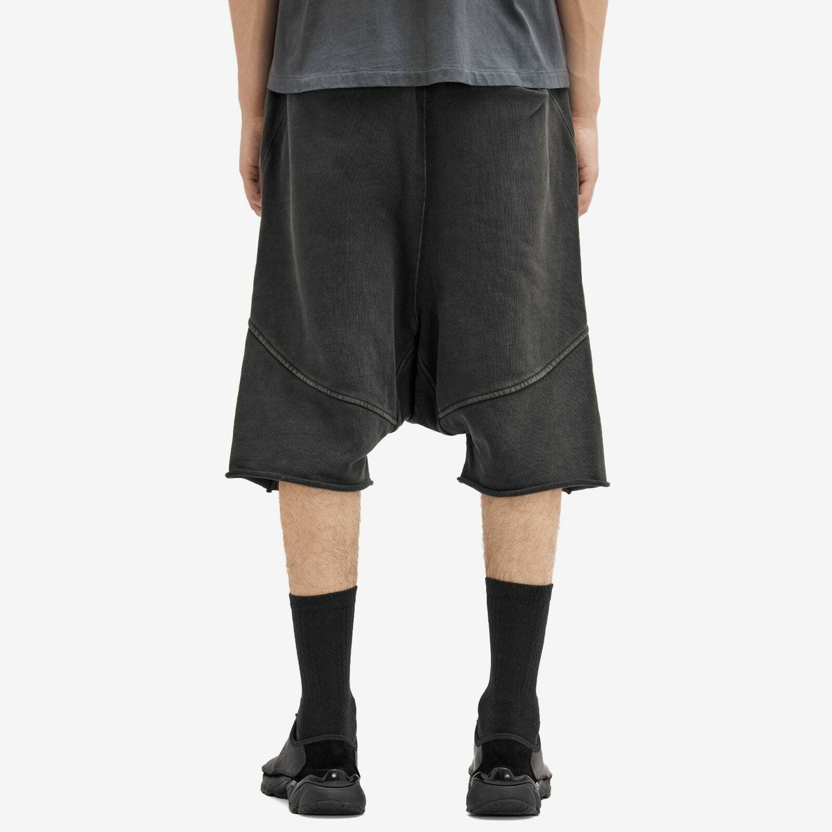 Entire Studios Men's Heavy Drop Crotch Shorts in Washed
