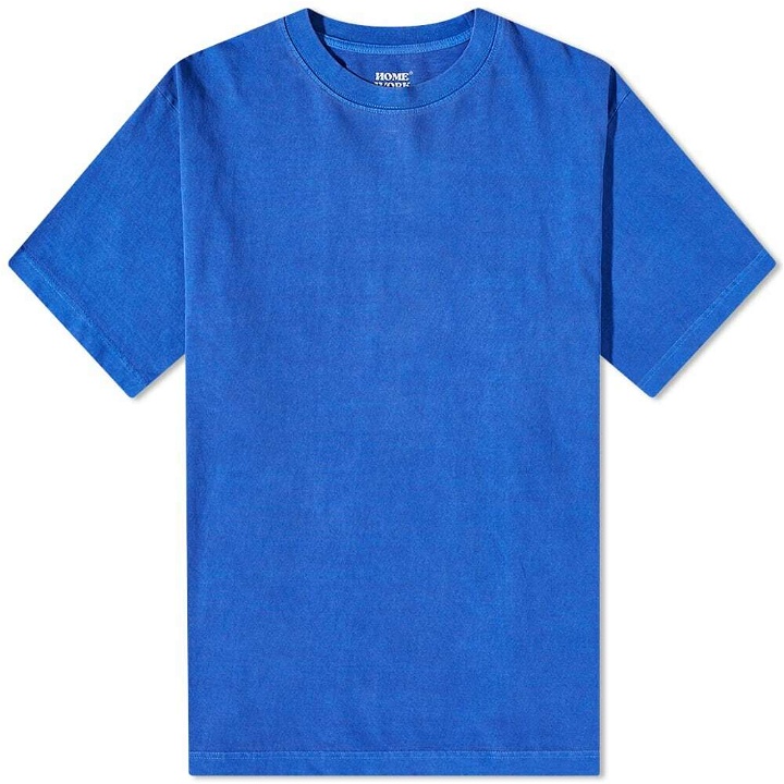 Photo: Homework Men's Core Logo T-Shirt in Baja Blue