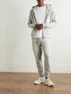 Kingsman - Logo-Embroidered Tapered Cotton and Cashmere-Blend Jersey Sweatpants - Gray