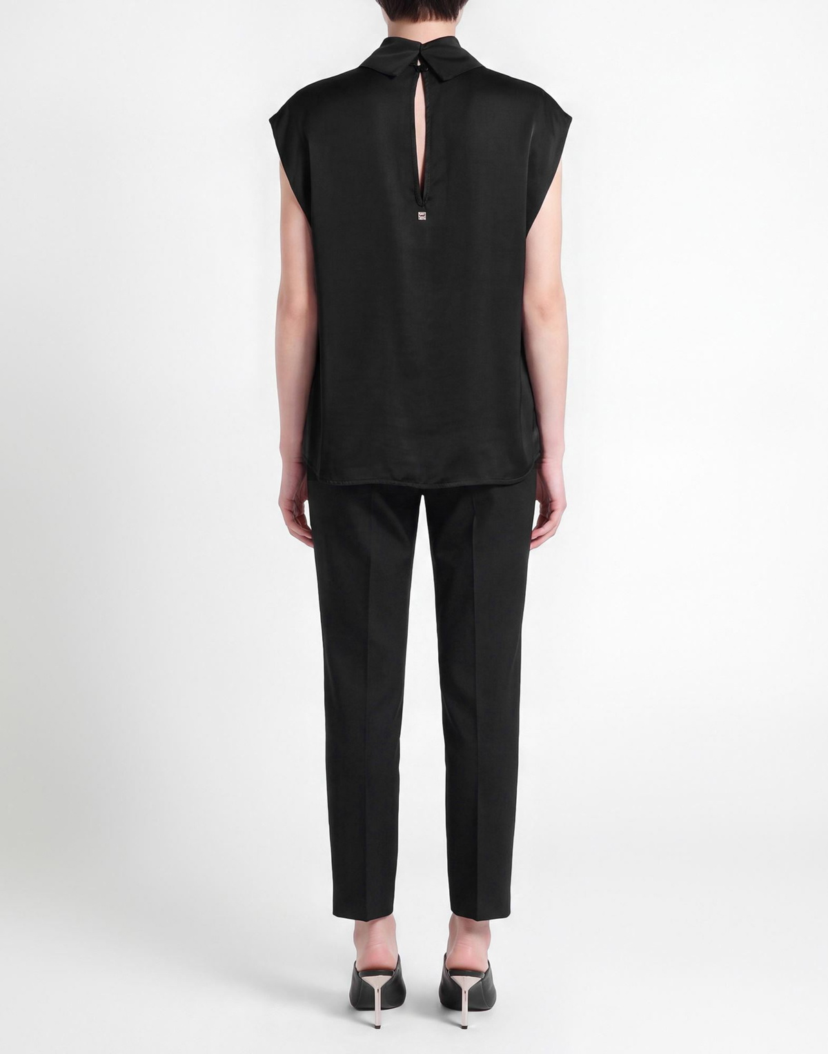 Manila Grace Womens Top in Black