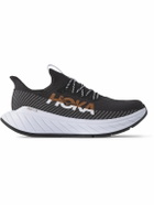 Hoka One One - Carbon X3 Rubber-Trimmed Mesh Running Sneakers - Black