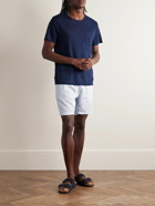 Onia - Straight-Leg Linen-Blend Drawstring Shorts - Blue