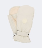 Yves Salomon Leather-trimmed ski gloves