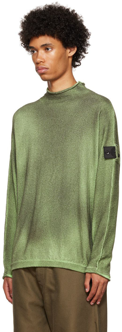 Stone Island Shadow Project Green Gradient Sweater Stone Island