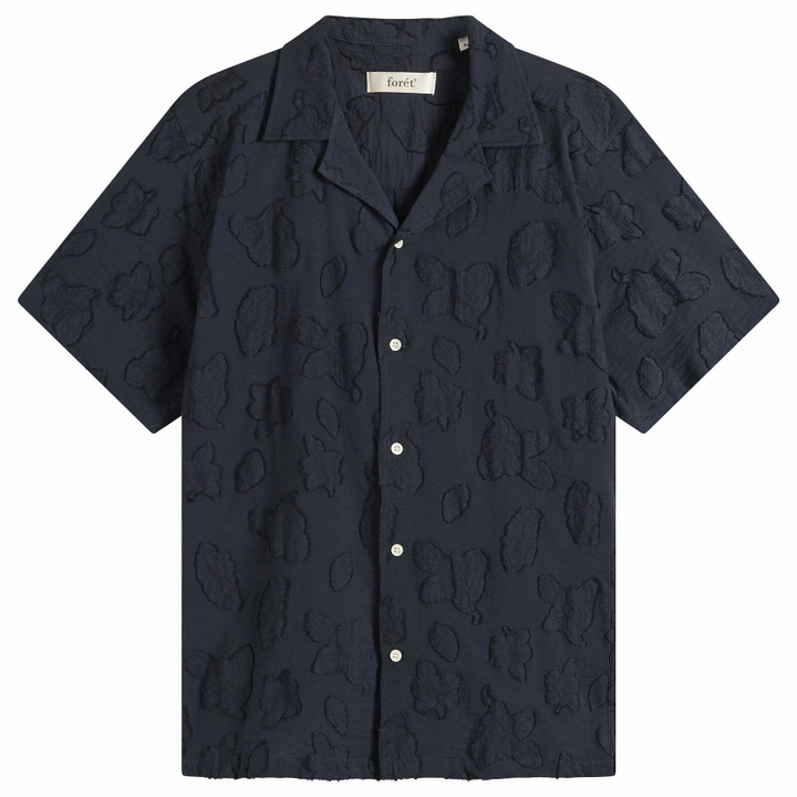 Photo: Foret Men's Peer Jacquard Shirt in Navy