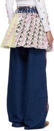 Chopova Lowena Multicolor Strobe Carabiner Miniskirt