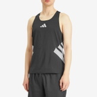 Adidas Running Men's Adidas Adizero Road To Records Tank Top in Black