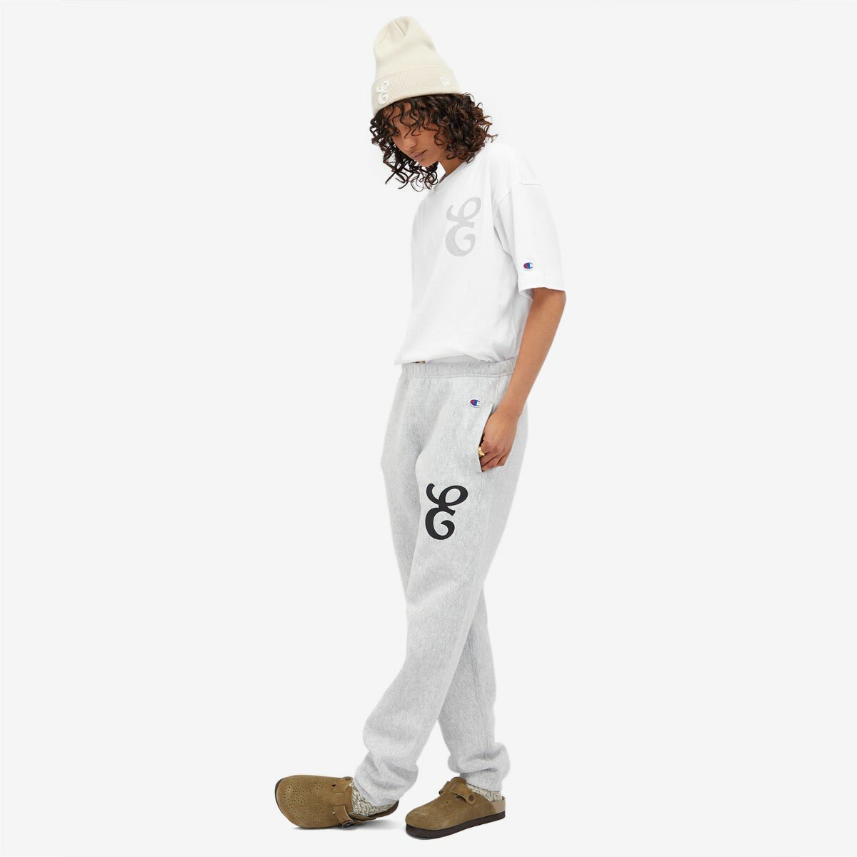 Champion Men's for E by END. Sweat Pants in Grey Marl