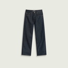 Auralee Women's Hard Twist Denim Pants in Indigo
