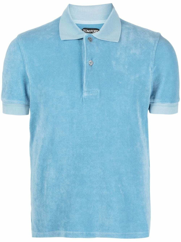 Photo: TOM FORD - Cotton Blend Polo Shirt